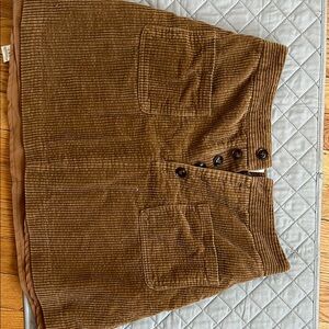 Brown Corduroy Skirt